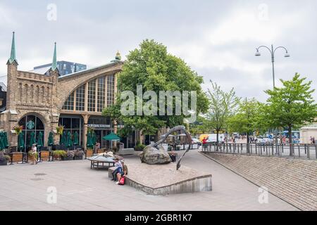 Outside the railway station in Gothenburg, Sweden Stock Photo