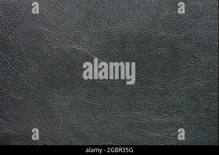 Clean dark gray leather surface macro close up view Stock Photo