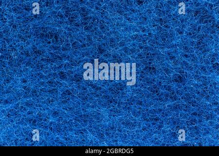 Blue scouring pad sponge fiber texture pattern background Stock Photo