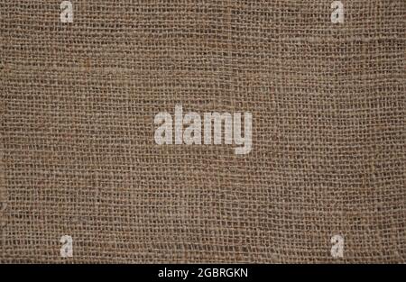 Gunny sack texture surface background abstract. Texture of sacking or hessian or burlap material. Stock Photo