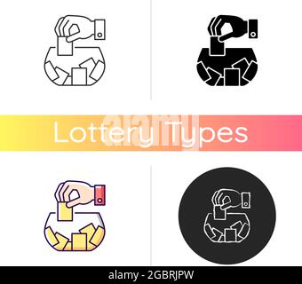 Raffle icon Stock Vector