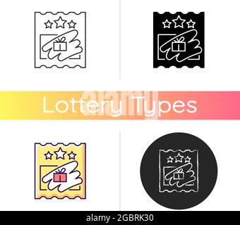 Scratch cards icon Stock Vector