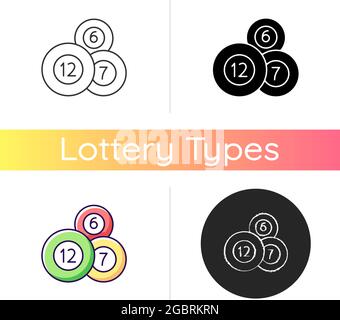 Lottery balls icon Stock Vector