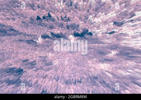 Abstract graphic illustration art design background effect 3d block extrude style Stock Photo