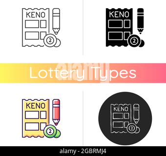 Keno icon Stock Vector