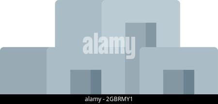 Construction blocks icon. Flat illustration of construction blocks vector icon isolated on white background Stock Vector
