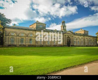 Clock tower and stable block at Wentworth Woodhouse stately home. Wentworth, near Rotherham, South Yorkshire, UK Stock Photo
