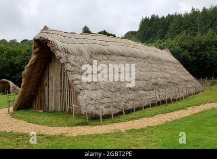 Butser Ancient Farm Stock Photo