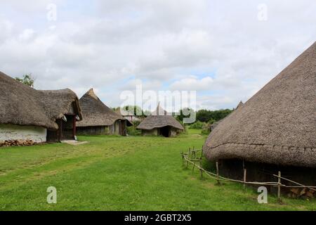 Butser Ancient Farm Stock Photo