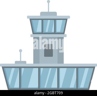 Airport duty free shop icon. Flat illustration of airport duty free shop vector icon isolated on white background Stock Vector