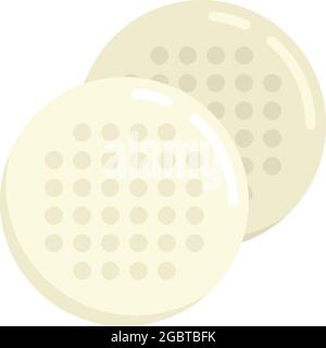Tattoo studio round wipes icon. Flat illustration of tattoo studio round wipes vector icon isolated on white background Stock Vector