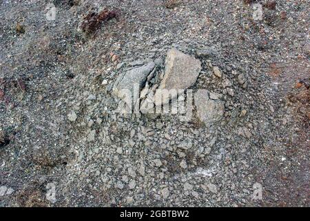 Death Valley is a long, narrow, north-south trending, fault bounded trough bordered by mountains in California, USA. Stock Photo