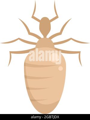Insect nature bug icon. Flat illustration of insect nature bug vector icon isolated on white background Stock Vector
