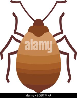 Bug insect icon. Flat illustration of bug insect vector icon isolated on white background Stock Vector