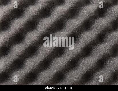 Close up view of noise canceling acoustic foam background. Empty copy space. Stock Photo
