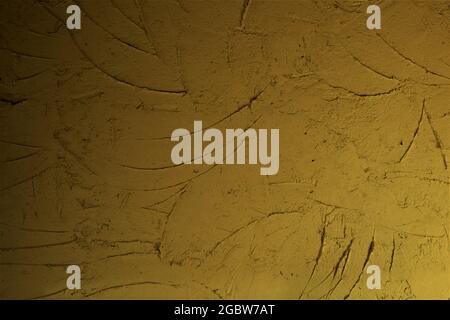 Rustic Wall,Yellow cement wall abstract background wallpaper Stock Photo