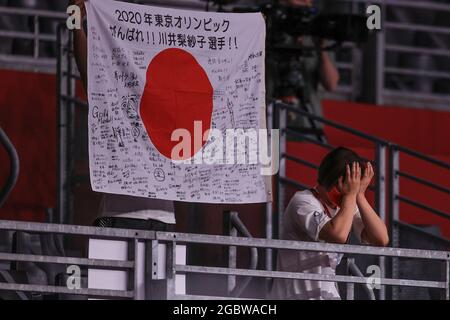 Tokyo, Japan. 5th Aug, 2021. Yukako Kawai (JPN) Wrestling : Medal Ceremony during the Tokyo 2020 Olympic Games at the Makuhari Messe Hall A in Tokyo, Japan . Credit: AFLO SPORT/Alamy Live News Stock Photo