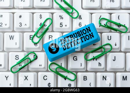 Text showing inspiration Intrusion Detection. Business showcase monitors a network or systems for malicious activity Abstract Sending Multiple Stock Photo