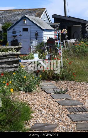 Art studio in Dungeness Kent Stock Photo