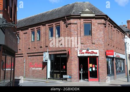 Tim Hortons Cafe and Bake Shop in Altrincham Stock Photo
