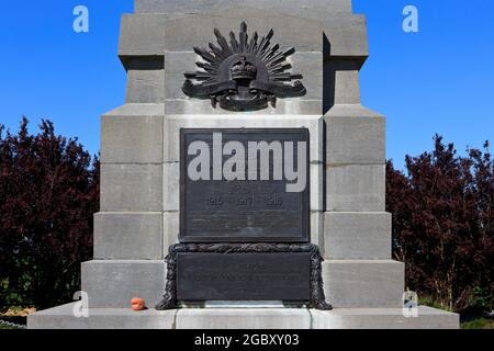 The 3rd Australian Division Memorial at Sailly-le-Sec (Somme), France Stock Photo
