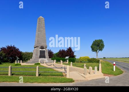 The 3rd Australian Division Memorial at Sailly-le-Sec (Somme), France Stock Photo