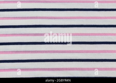 Clothes Fabric striped  white black and pink texture background Stock Photo