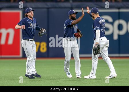 This is a 2020 photo of Kevin Kiermaier of the Tampa Rays baseball team.  This image reflects the 2020 active roster as of Feb. 17, 2020 when this  image was taken. (AP