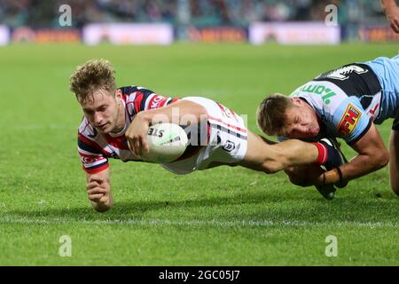 Sam Walker Html Sam Walker of Australia scores a try during the Men's Rugby League ...