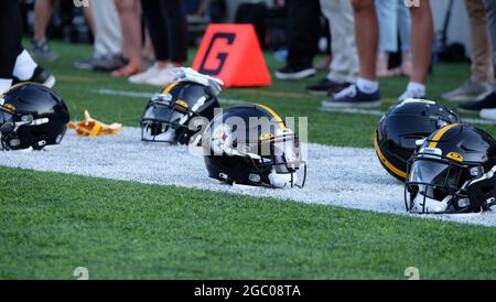 August 5th, 2021: Helmet(s) during the Pittsburgh Steelers vs