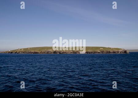 The uninhabited island of Stroma near Orkney in Scotland, UK Stock Photo