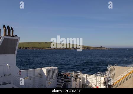 The uninhabited island of Stroma near Orkney in Scotland, UK Stock Photo