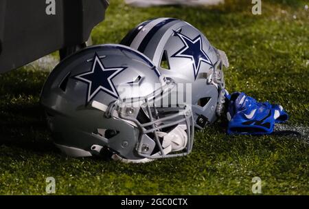 August 5th, 2021: Helmet(s) during the Pittsburgh Steelers vs Dallas  Cowboys game at Tom Benson Stadium in Canton, OH. Jason Pohuski/CSM Stock  Photo - Alamy