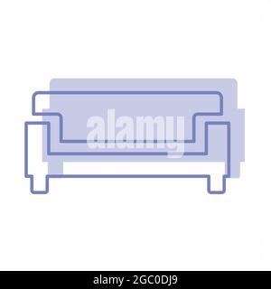 Vector Graphic of Two Seats - Twins Style - simple illustration. Editable stroke. Design template vector.outline style design.Vector graphic illustrat Stock Vector