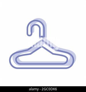Vector Graphic of Hanger - Twins Style - simple illustration. Editable stroke. Design template vector.outline style design.Vector graphic illustration Stock Vector