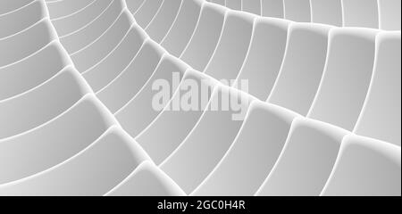 white mono chrome background, 3d render abstract composition of structure forming texture, science or technology wallpaper Stock Vector