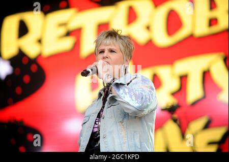 Hazel Dean Performing at Lets Rock Leeds 80s Stock Photo