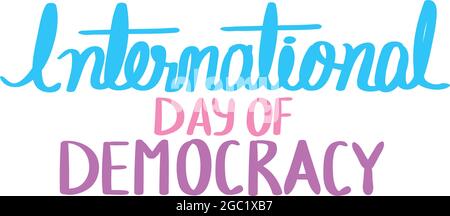 international day of democracy Stock Vector