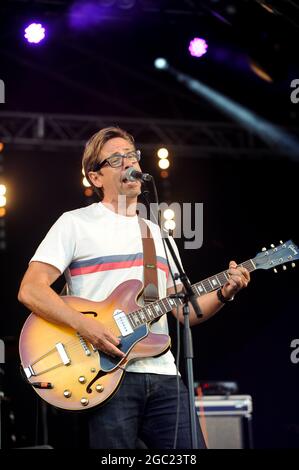 Nik Heywood Performing at Lets Rock Leeds 80s Stock Photo