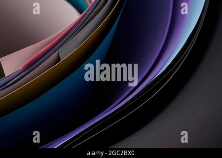 Beautiful fancy colored papers. Multicolored variety paper abstract texture background. Stock Photo