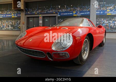 MULHOUSE, FRANCE, June 28, 2021 : Ferrari. The Cité de l'automobile or Schlumpf Collection houses the world’s largest collection of cars with more of Stock Photo