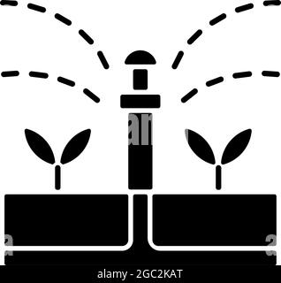 pipe irrigation system glyph icon vector illustration Stock Vector ...