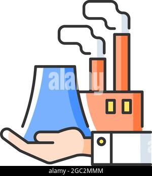 Goods manufacturing RGB color icon Stock Vector Image & Art - Alamy