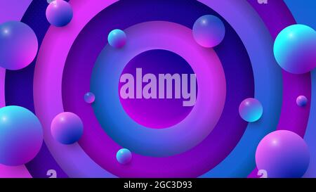 EPS10 abstract background consisting of multicolored spheres with realistic lights and shadows. Perfect design element for any use. Stock Vector