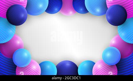 EPS10 abstract background consisting of multicolored spheres with realistic lights and shadows. Perfect design element for any use. Stock Vector