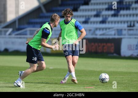 HARTLEPOOL, UK. AUG 5TH Reagan Ogle of Hartlepool United during the Hartlepool United training and media day at Victoria Park, Hartlepool on Thursday 5th August 2021. (Credit: Mark Fletcher | MI News) Credit: MI News & Sport /Alamy Live News Stock Photo