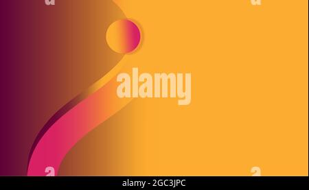 Colorful background in pink-yellow with motif. vector Stock Vector