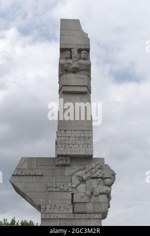 Westerplatte monument in Gdansk, Poland Stock Photo
