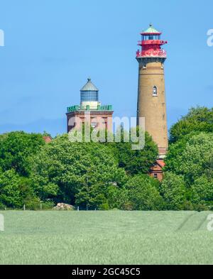 Scenery around Cape Arkona Lighthouse at the island of Ruegen in Germany Stock Photo