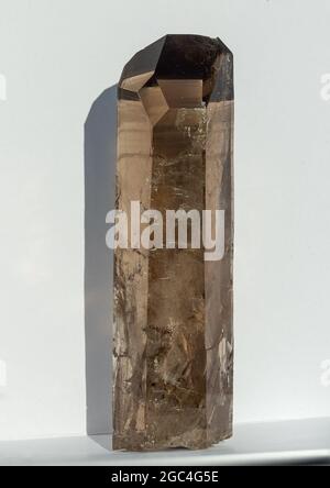 Smoky Quartz point - natural stone Stock Photo